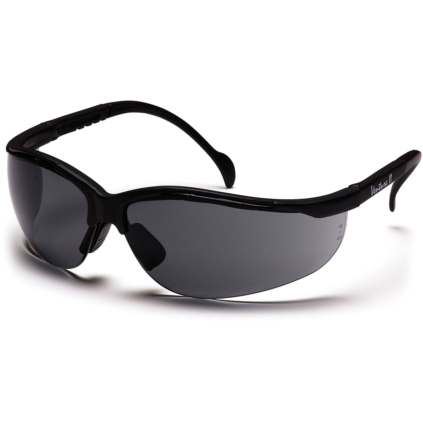 Pyramex Venture II® Half-Frame Safety Glasses, Grey Lens, Anti-Fog/Anti-Scratch/Anti-Static, ANSI Z87+/Meets/Exceeds CSA Z94.3