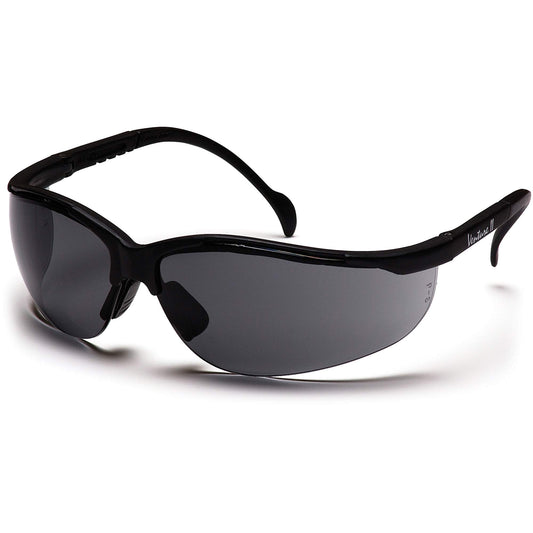 Pyramex Venture II® Half-Frame Safety Glasses, Grey Lens, Anti-Fog/Anti-Scratch/Anti-Static, ANSI Z87+/Meets/Exceeds CSA Z94.3
