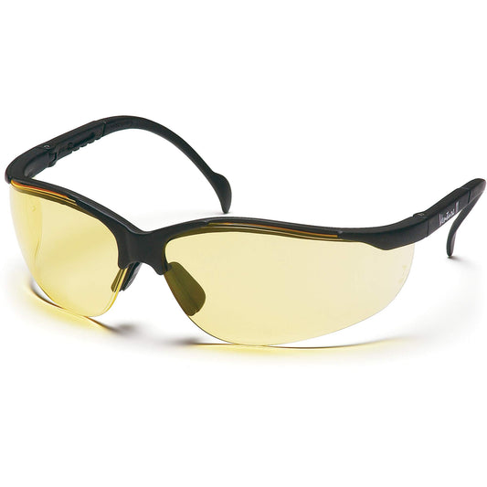 Pyramex Venture II® Half-Frame Safety Glasses, Amber Lens, ANSI Z87+/MCEPS GL-PD 10-12/Meets/Exceeds CSA Z94.3