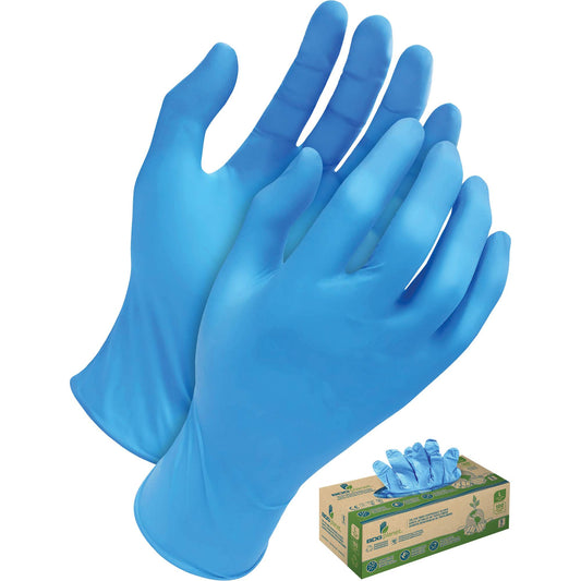 Bob Dale Gloves Tri-Polymer Disposable Gloves, Small, Polyethylene, 5-mil, Powder-Free, Blue