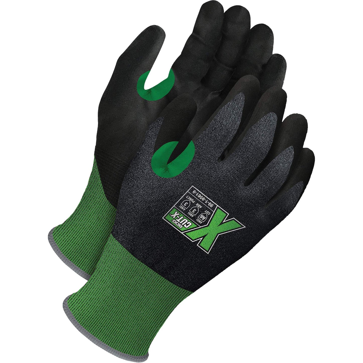 Bob Dale Gloves Cut-Resistant Touch Screen Gloves, Size 9, 21 Gauge, Polyurethane Coated, HPPE Shell, ASTM ANSI Level A6