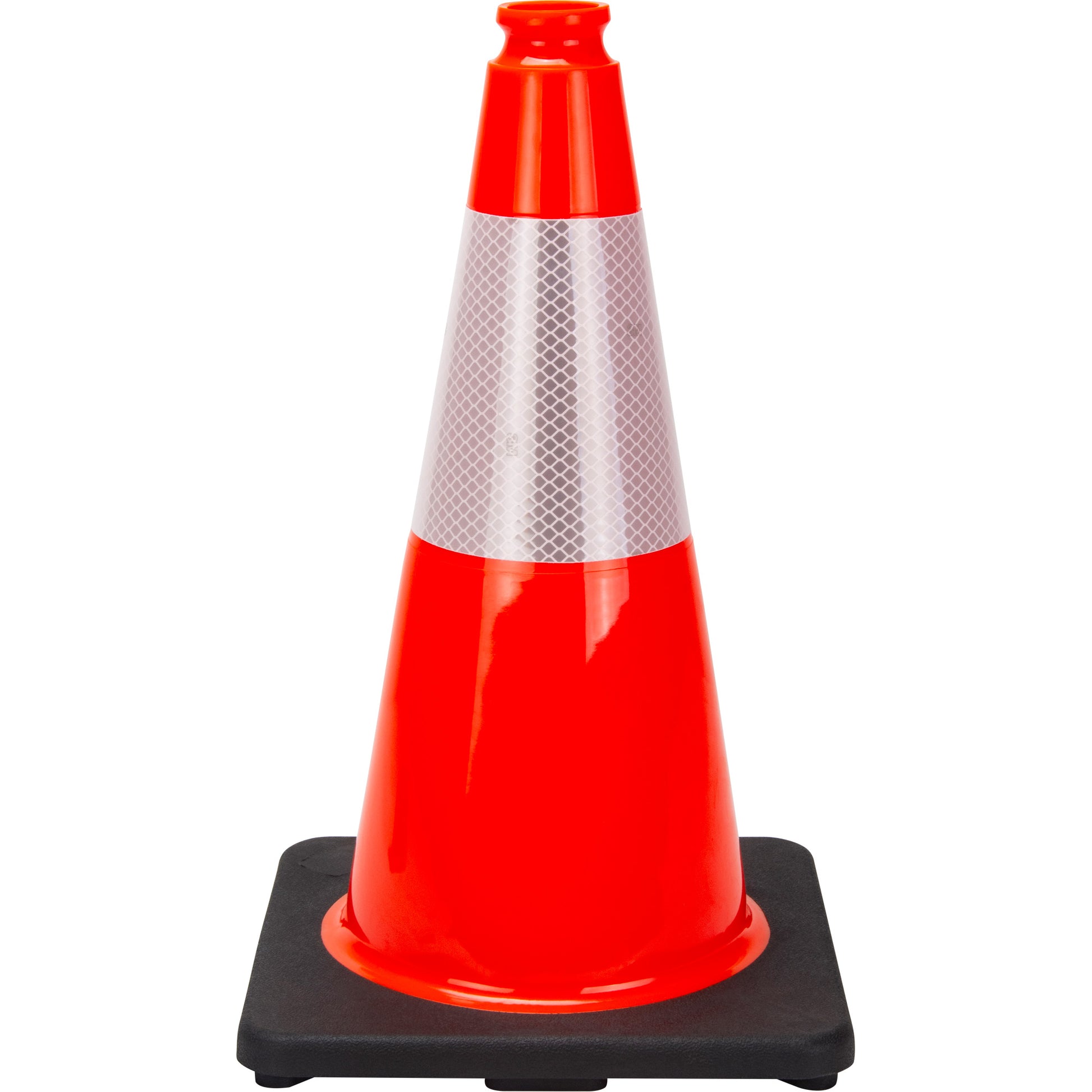 Zenith Safety Products Premium Traffic Cone, 18", Orange, 6" Reflective Collar(s)