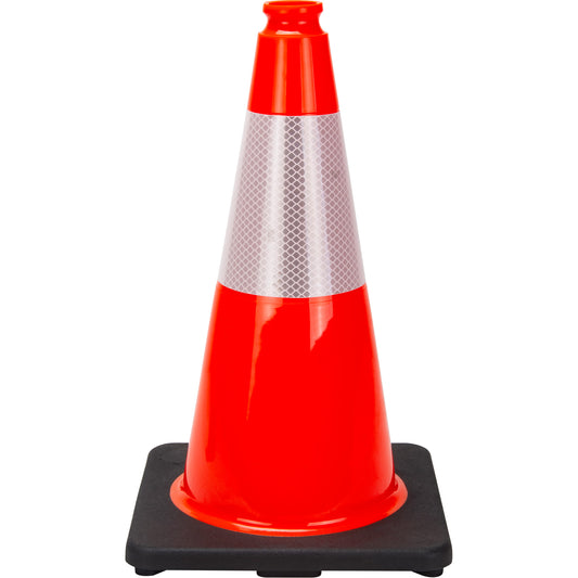 Zenith Safety Products Premium Traffic Cone, 18", Orange, 6" Reflective Collar(s)