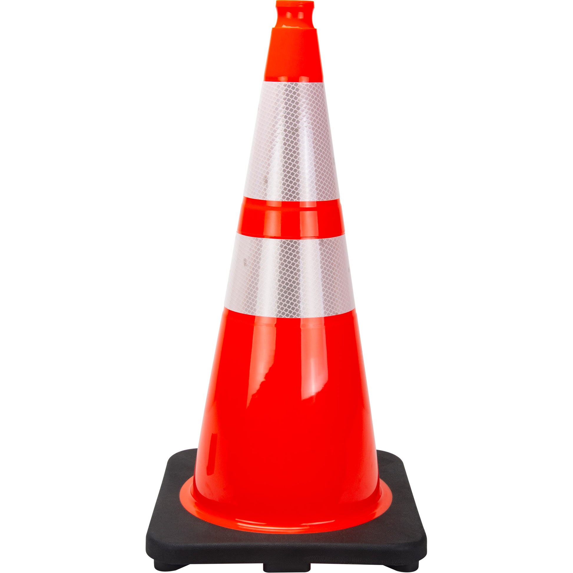 Zenith Safety Products Premium Traffic Cone, 28", Orange, 4" & 6" Reflective Collar(s)