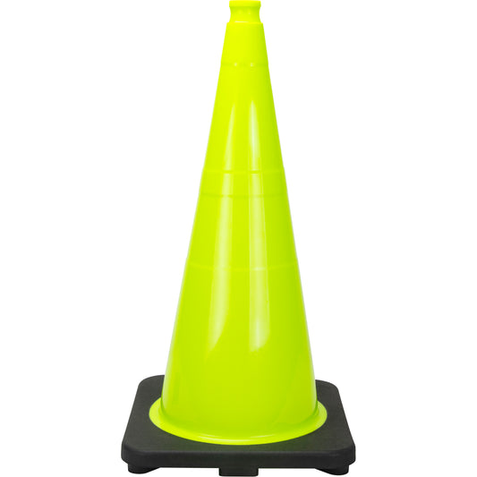 Zenith Safety Products Premium Traffic Cone, 28", Lime Green