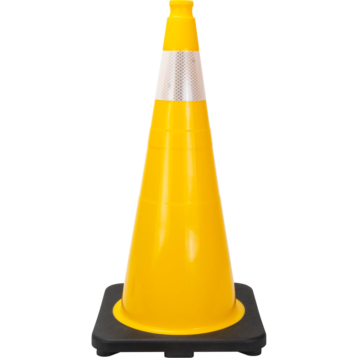Zenith Safety Products Premium Traffic Cone, 28", Yellow, 4" Reflective Collar(s)