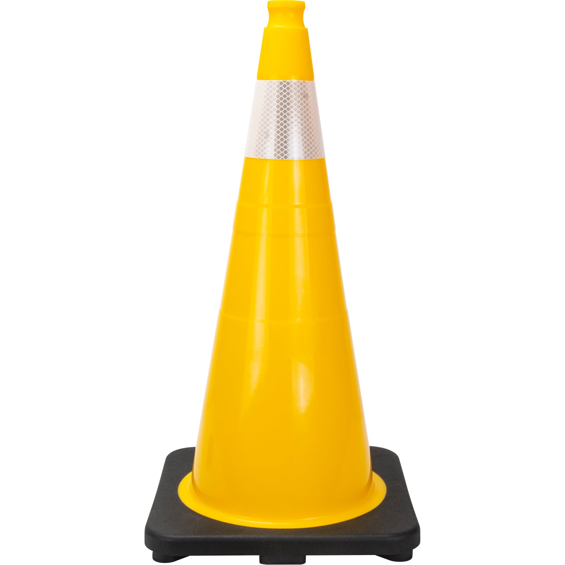 Zenith Safety Products Premium Traffic Cone, 28", Yellow, 4" Reflective Collar(s)