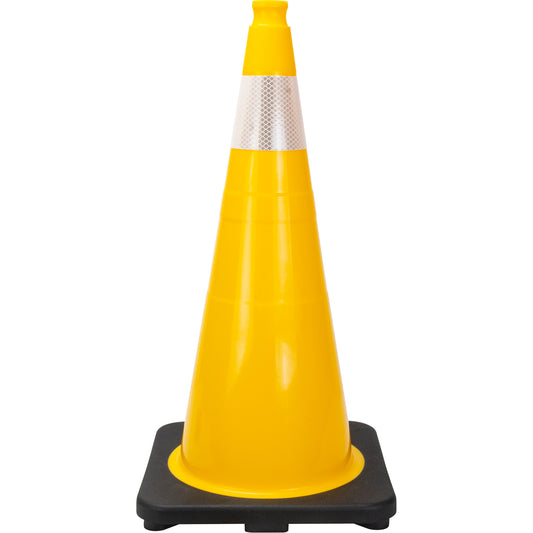Zenith Safety Products Premium Traffic Cone, 28", Yellow, 4" Reflective Collar(s)