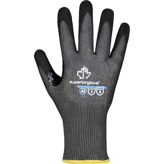 Superior Glove Works Ltd. S18TAPN Cut-Resistant Gloves, Size 5, 18 Gauge, Nitrile Coated, TenActiv™ Shell, ASTM ANSI Level A5