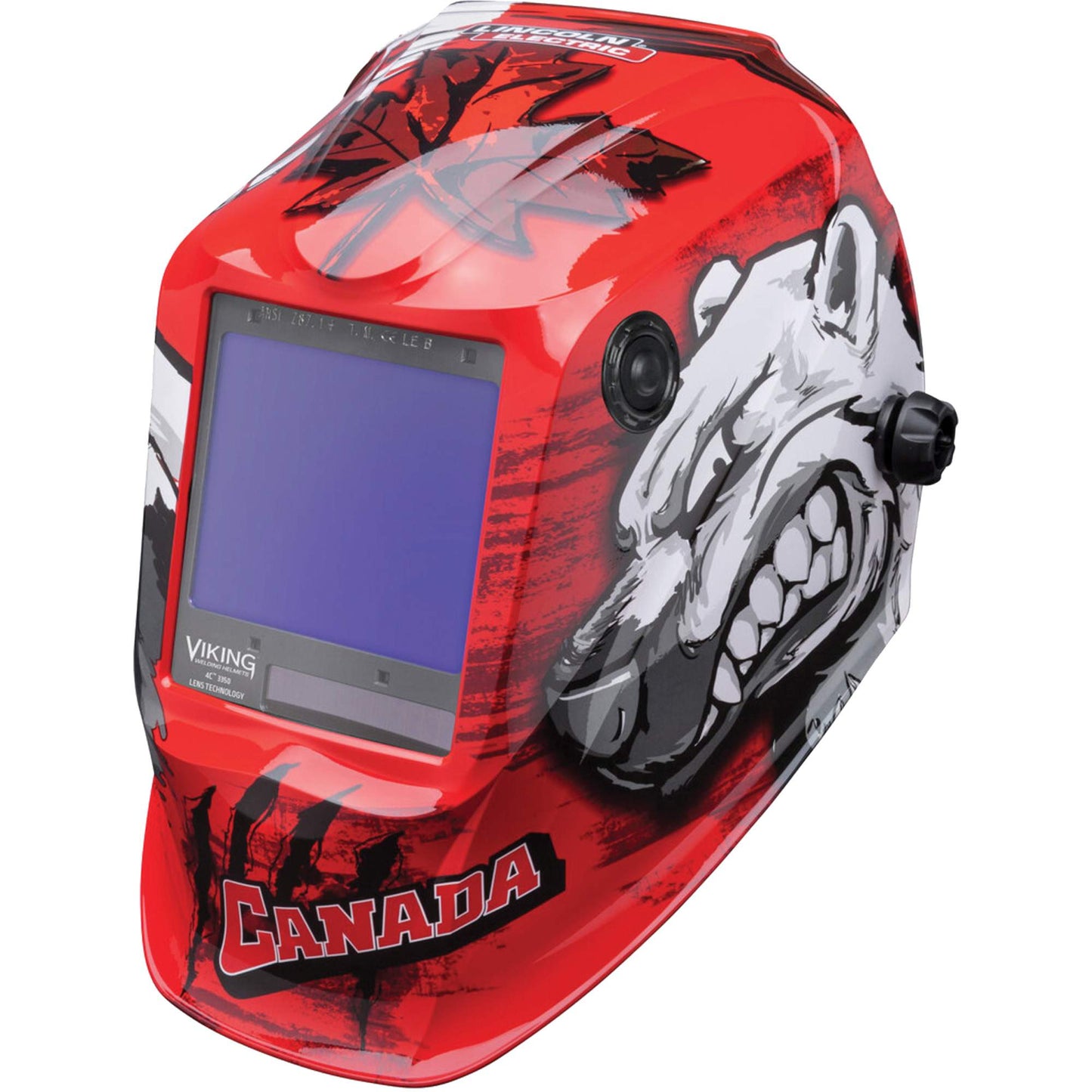 VIKING™ 3350 Polar Arc™ Welding Helmet, 3.74" L x 3.34" W View Area, 5 - 13 Shade Range