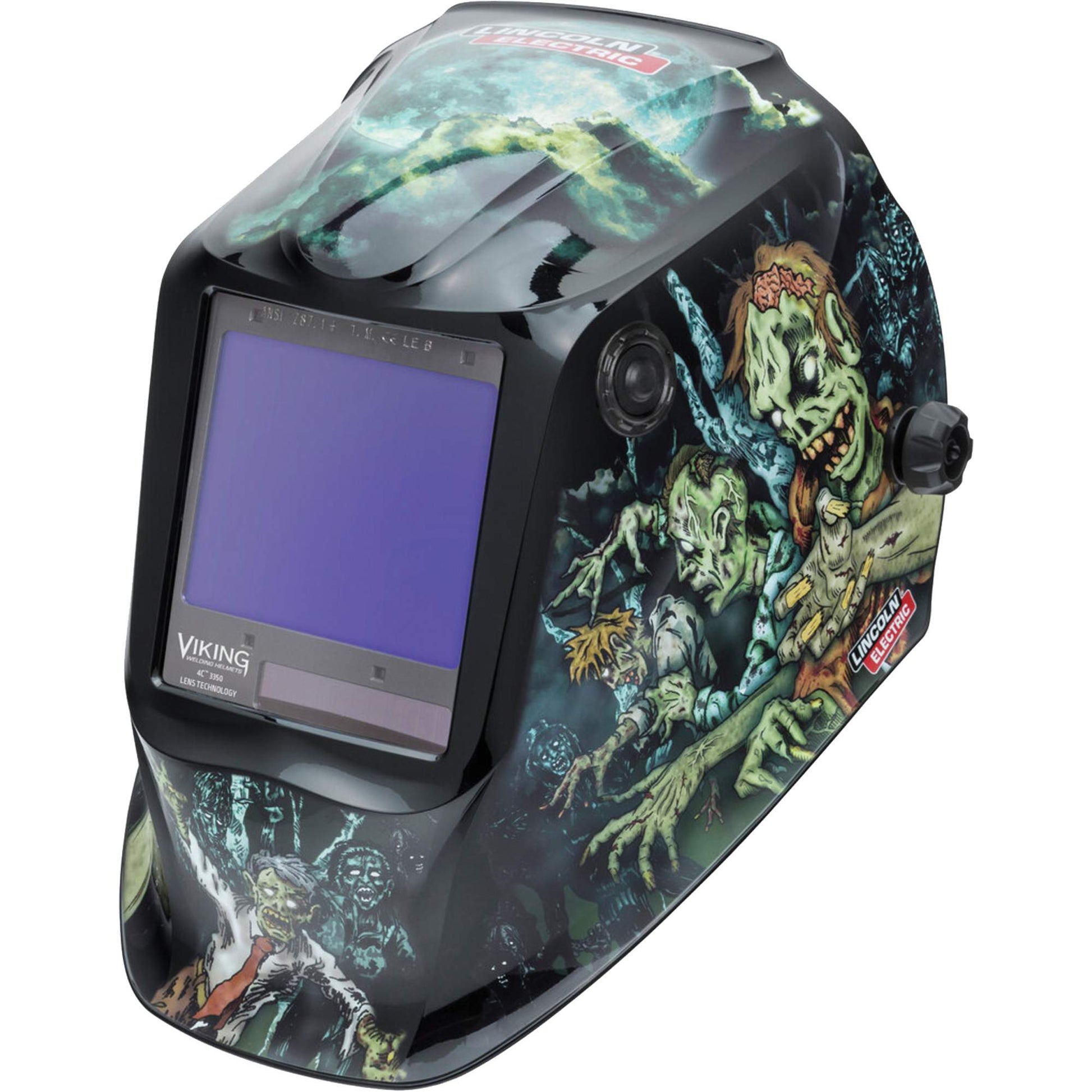 VIKING™ 3350 Zombie™ Welding Helmet, 3.74" L x 3.34" W View Area, 5 - 13 Shade Range