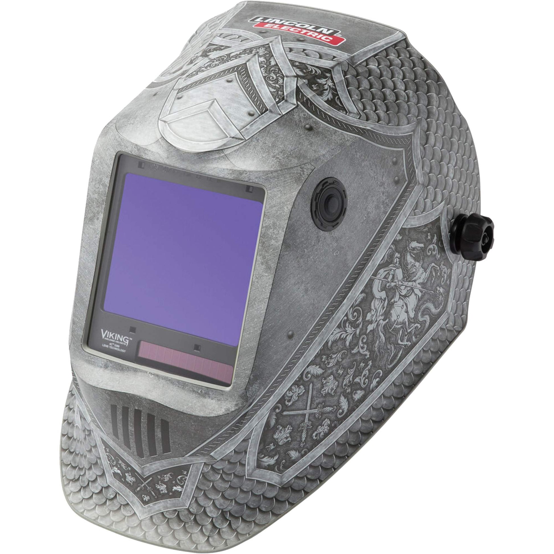 VIKING™ 3350 Medieval® Welding Helmet, 3.74" L x 3.34" W View Area, 5 - 13 Shade Range