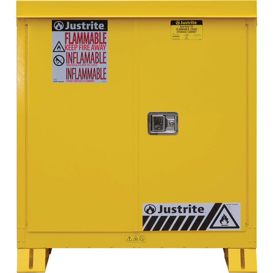 Outdoor Flammable Storage Cabinet, 30 gal., 2 Door, 43" W x 44" H x 18" D