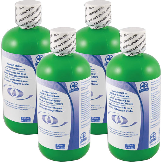 Hughes Additive to Preserve Water in Self-Contained Emergency Eye Wash Stations, Canada, 4 Pack, 8 oz.