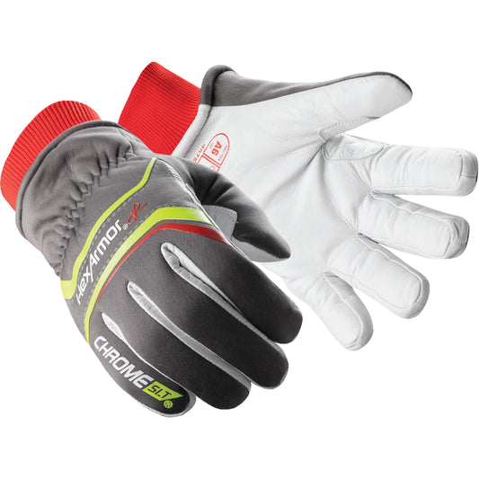 Hexarmor Chrome SLT® Winter 4075W Cut-Resistant Gloves with Thinsulate™, Size 12/3X-Large, Goatskin/HPPE Shell, ASTM ANSI Level A6