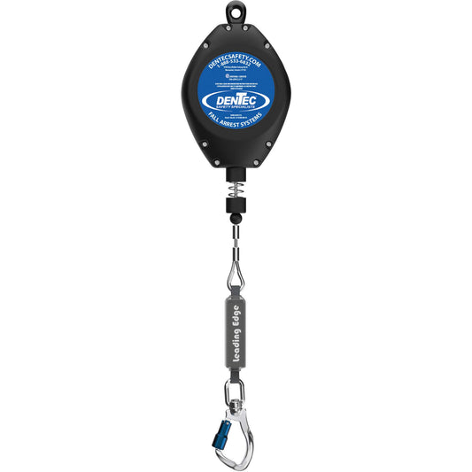 Dentec Self-Retracting Lifeline, 50', Galvanized Steel, Swivel