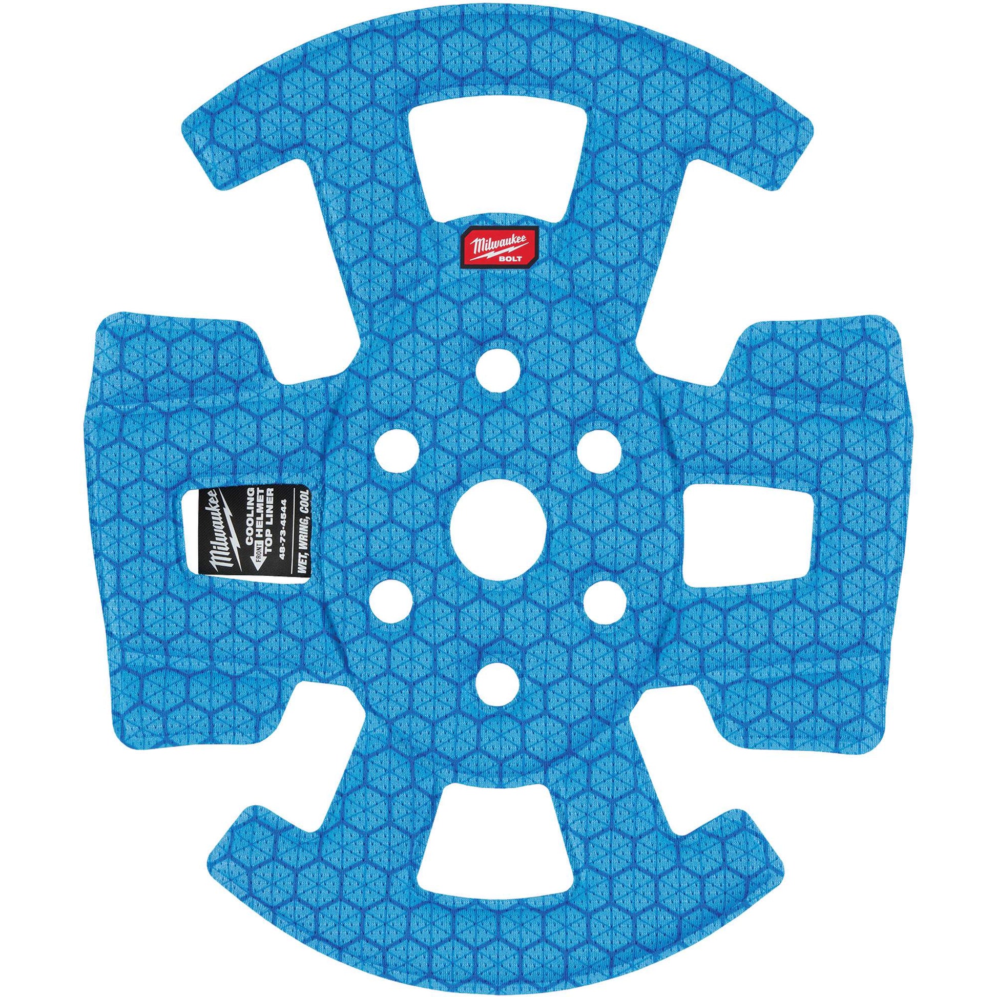 Milwaukee BOLT™ Safety Helmet Cooling Liner, Blue