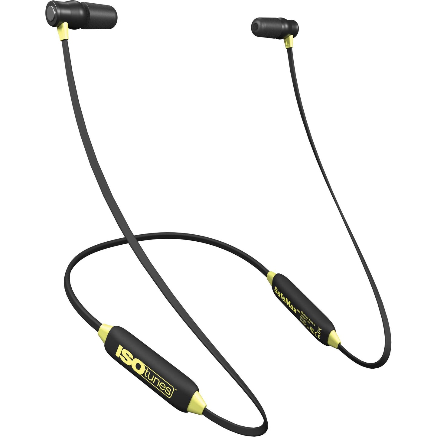 ISOtunes Yellow & Black Xtra 2.0 Bluetooth Earbuds