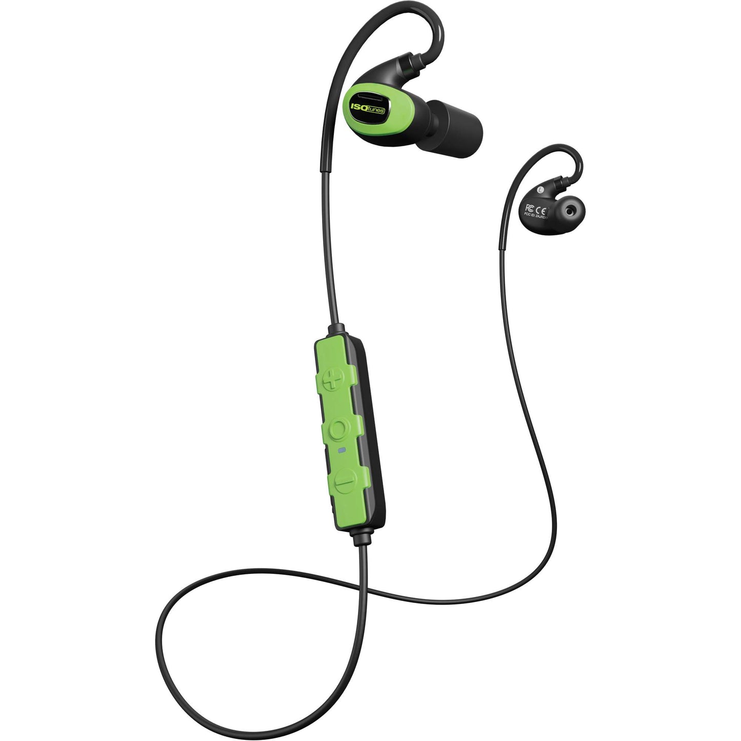 ISOtunes Safety Green Pro 3.0 Listen-Only Bluetooth Earbuds