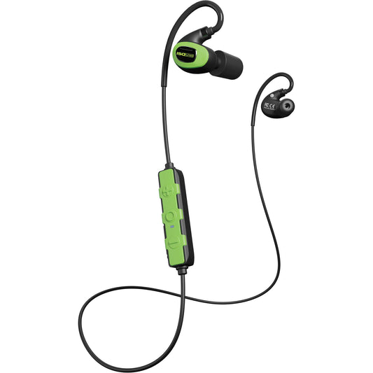 ISOtunes Safety Green Pro 3.0 Listen-Only Bluetooth Earbuds