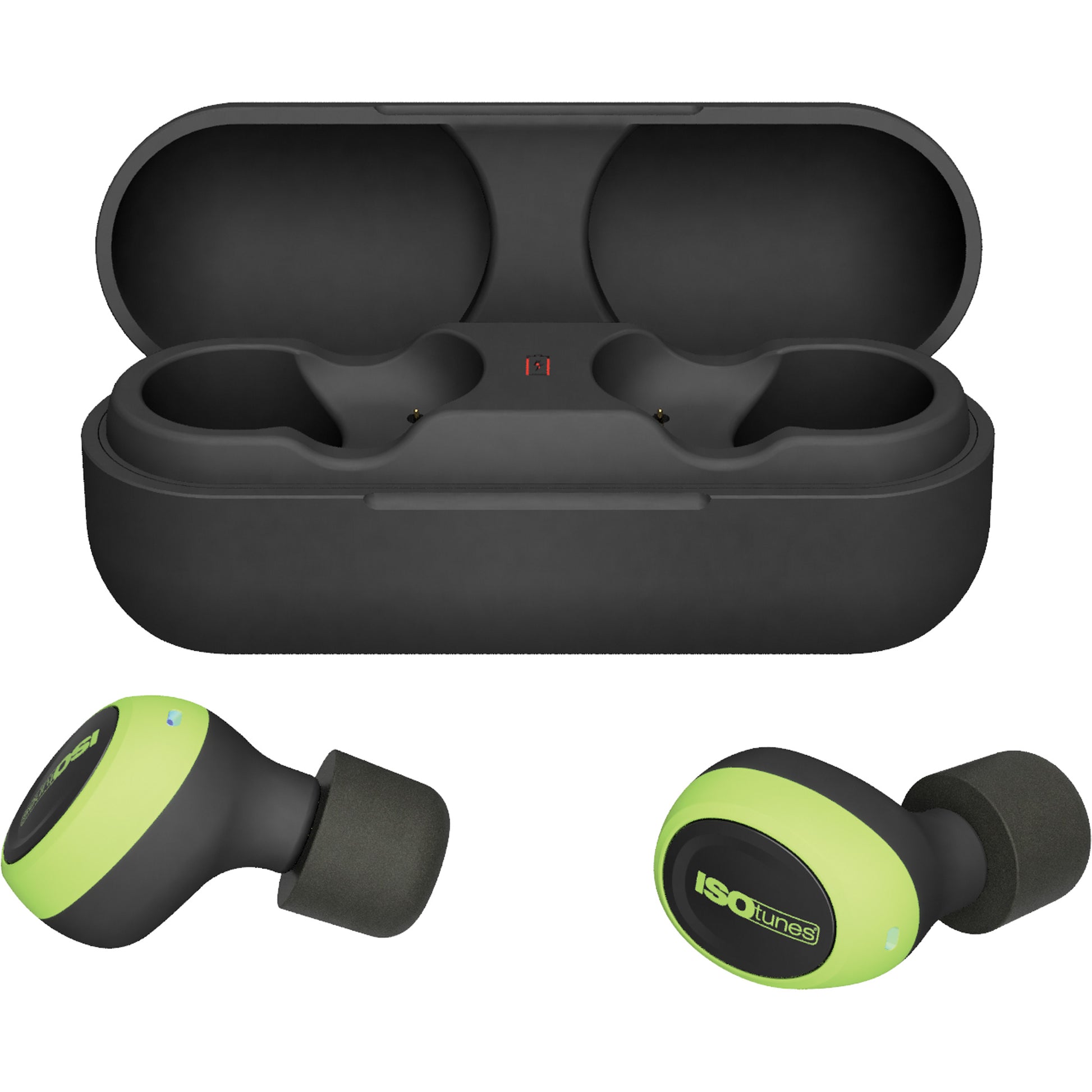 ISOtunes Safety Green Free 2.0 Wireless Bluetooth Earbuds