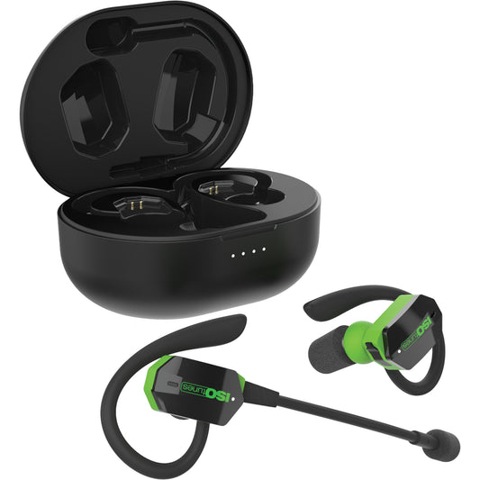 ISOtunes Black & Green UltraComm Aware Bluetooth Earbuds