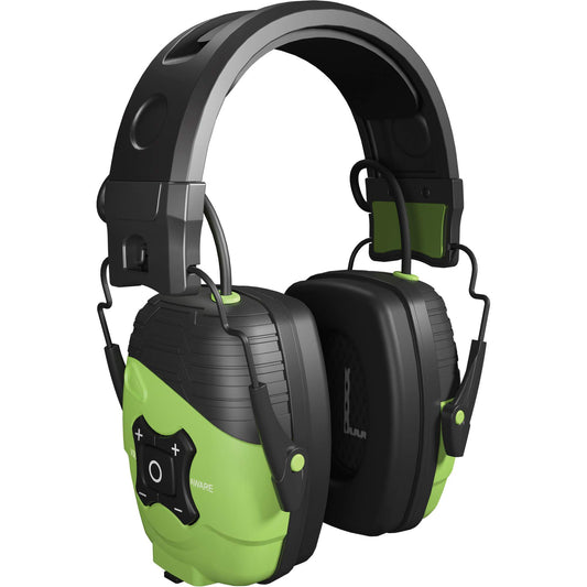 ISOtunes Safety Green Link Aware Bluetooth Earmuffs, Headband Style, 25 dB
