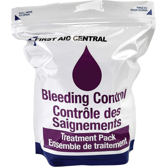 First Aid Central 13-Piece Bleed Control Refill Pack for Emergency Response First Aid Kit