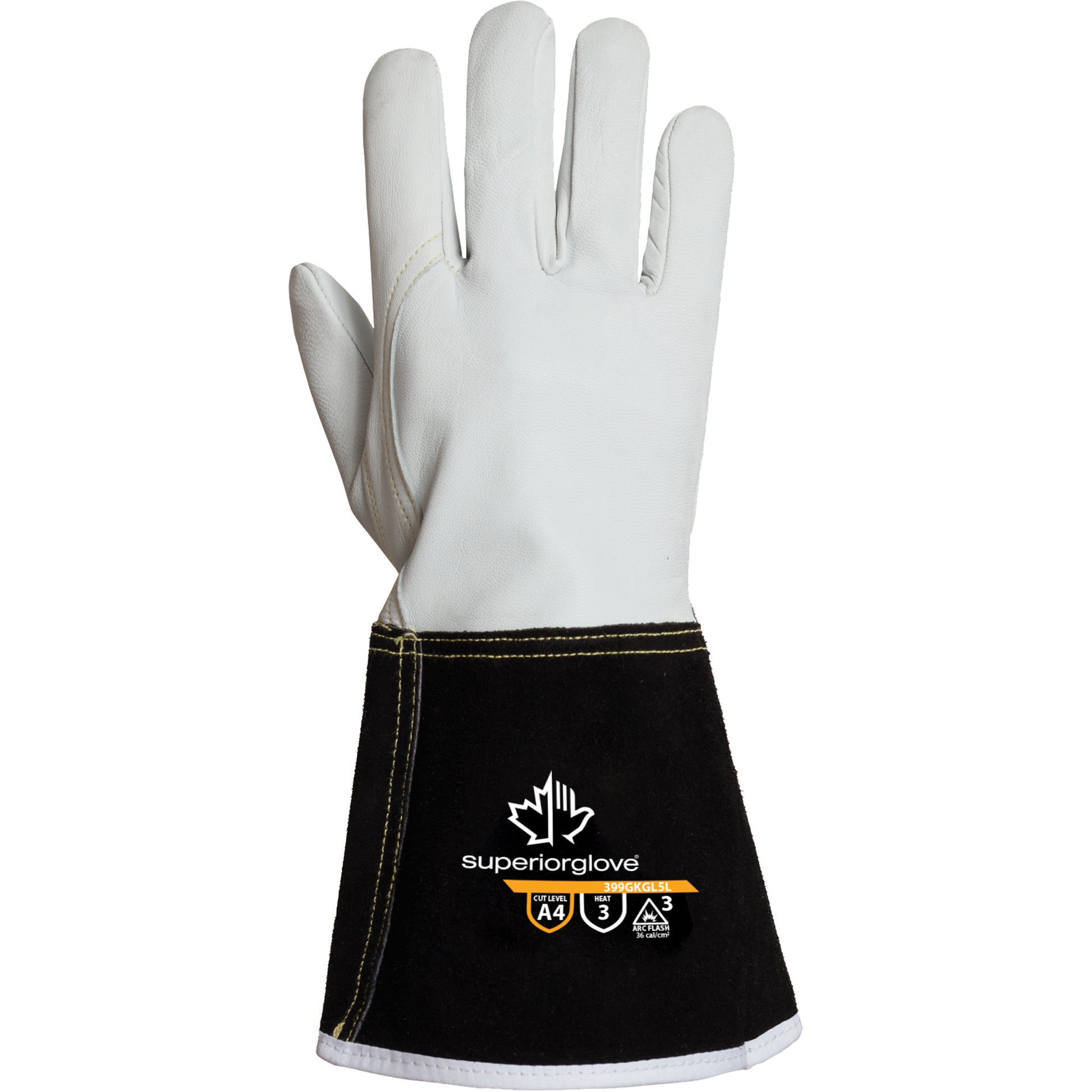 Superior Glove Works Ltd. Endura® 399GKGL5 Welding Gloves, Grain Goatskin, Size X-Small