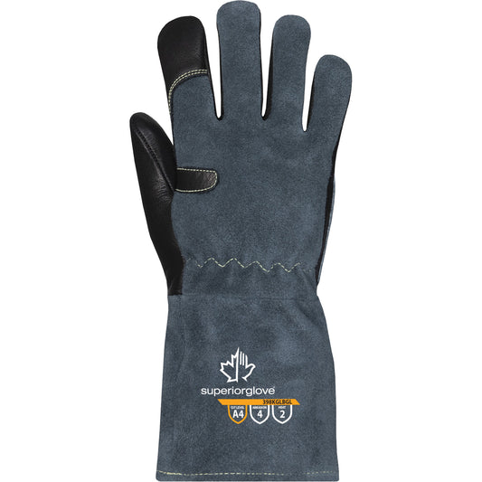 Superior Glove Works Ltd. Endura® 398KGLBGL MIG Welding Glove, Grain Cowhide, Size Medium