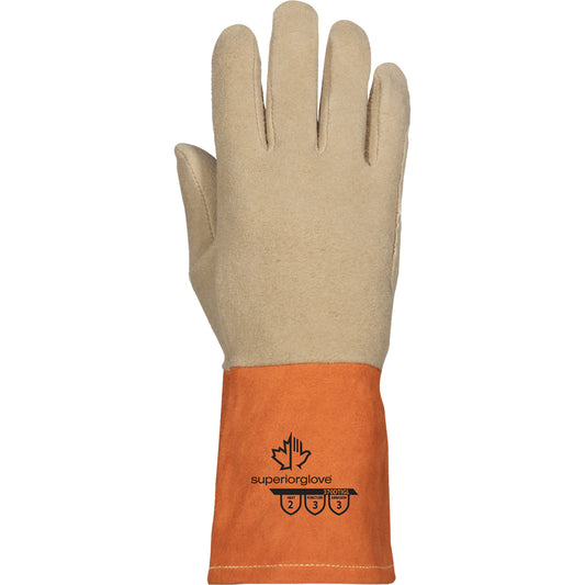 Superior Glove Works Ltd. Endura® 370DTIGL TIG Welding Gloves, Grain Deerskin, Size X-Small