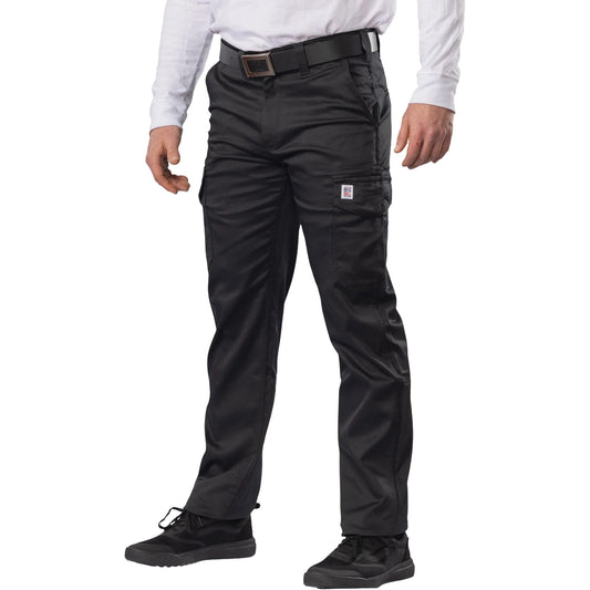Big Bill Big Flex Cargo Pants, Poly-Cotton/Spandex, Black, Size 54", 30" Inseam