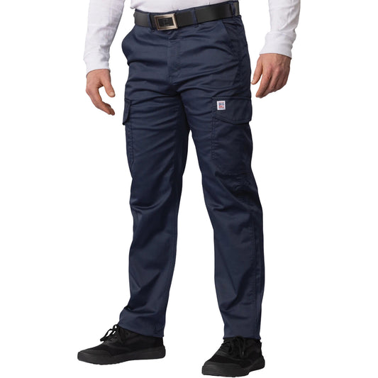 Big Bill Big Flex Cargo Pants, Poly-Cotton/Spandex, Navy Blue, Size 52", 30" Inseam