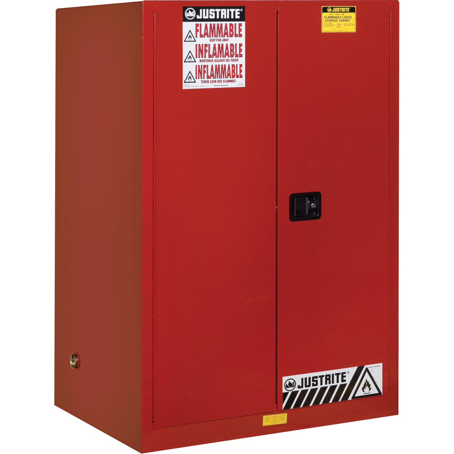 Sure-Grip® EX Flammable Cabinet, 90 Gal., 2 Door, 43" W x 65" H x 34" D