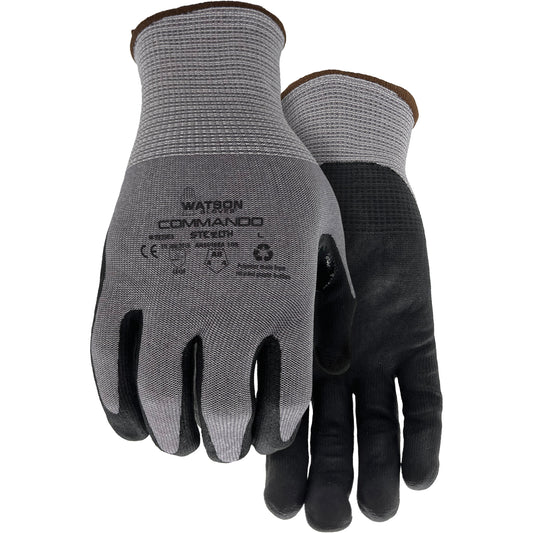 Watson Gloves 338 Commando Cut Resistant Gloves - Vend Pack, Size X-Large, 18 Gauge, Foam Nitrile Coated, Polyester/Stainless Steel/HPPE/Spandex Shell, ASTM ANSI Level A8/EN 388 Level F