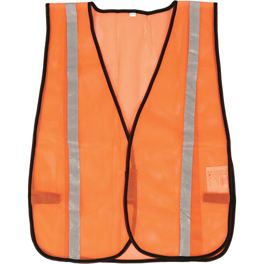 Viking Compact Mesh Safety Vest, High Visibility Orange, Polyester