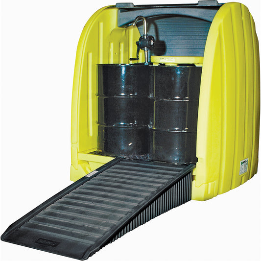 Enpac Drum Hardcover & Spillpallet™, 65" L x 58" W x 69" H, 6000 lbs. Load Capacity