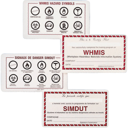 Brady WHMIS Wallet Cards