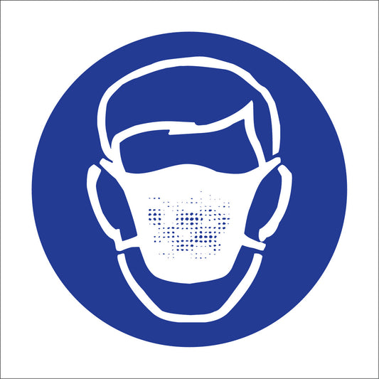 Brady Right to Know Pictogram Labels - Dust Mask, Vinyl, Sheet, 1-1/4" L x 1-1/2" W