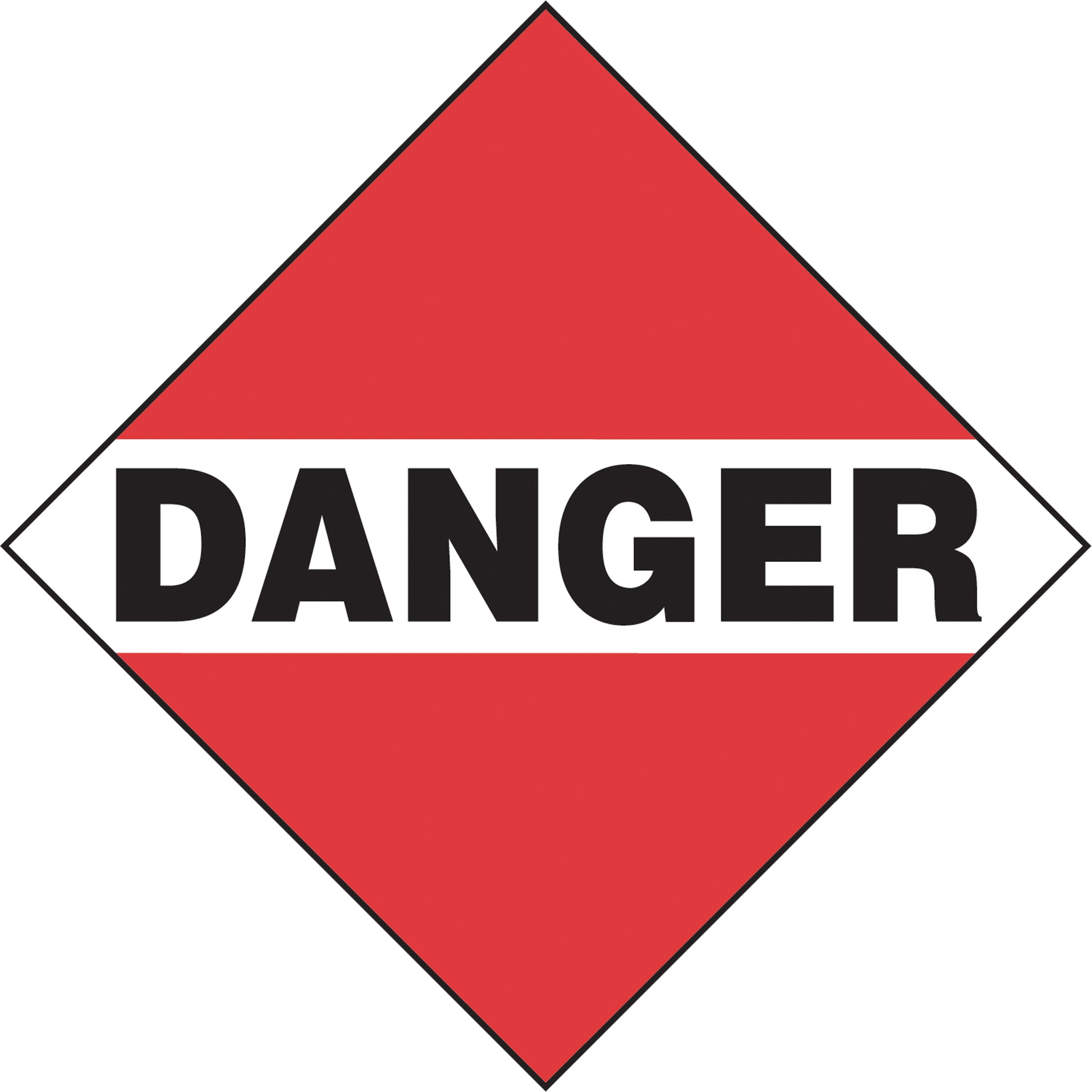Incom Top Tape & Label Danger Mixed Load TDG Placard, Aluminum