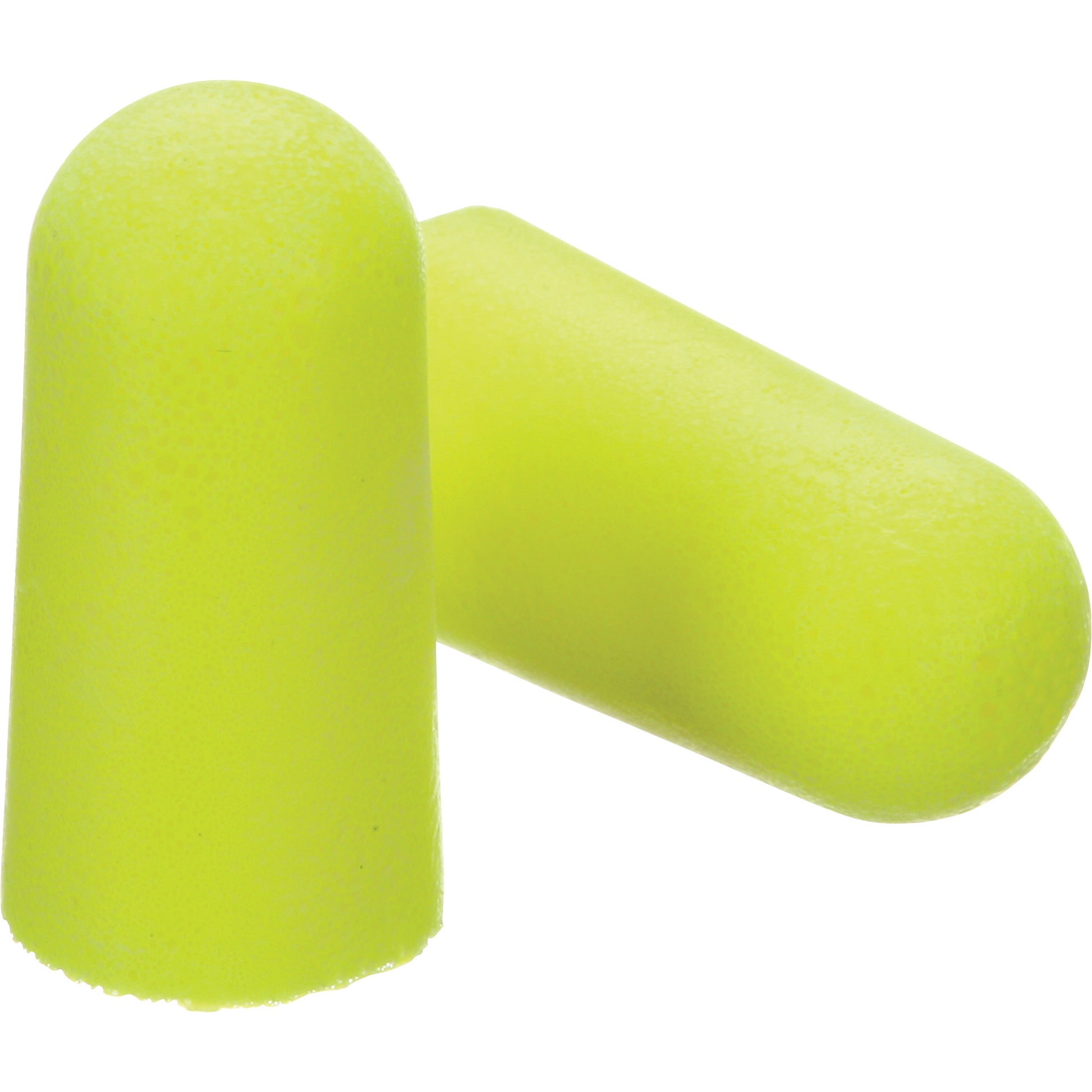 3M E-A-Rsoft Yellow Neon Earplugs, Bulk - Polybag