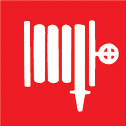 Accuform Signs Fire Hose Sign, 7" x 10", Aluminum, Pictogram