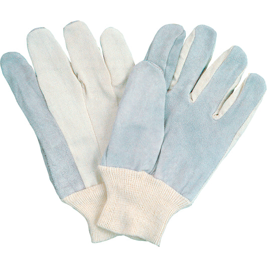 Zenith Safety Products Standard-Duty Full-Index Work Gloves, Large, Split Cowhide Palm
