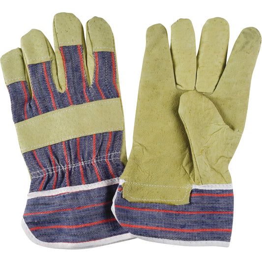 Zenith Safety Products Abrasion-Resistant Comfort Fitters Glove, Large, Grain Pigskin Palm, Cotton Inner Lining