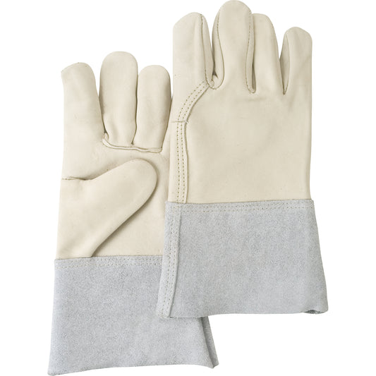 Zenith Safety Products Standard-Duty Work Gloves, Large, Grain Cowhide Palm