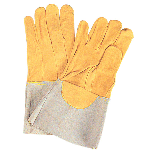 Weld-Mate Superior Fit TIG Welding Gloves, Split Deerskin, Size Large
