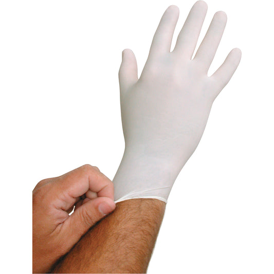 QRP BioTek® Disposable Gloves, Small, Latex, 6-mil, Powdered, White
