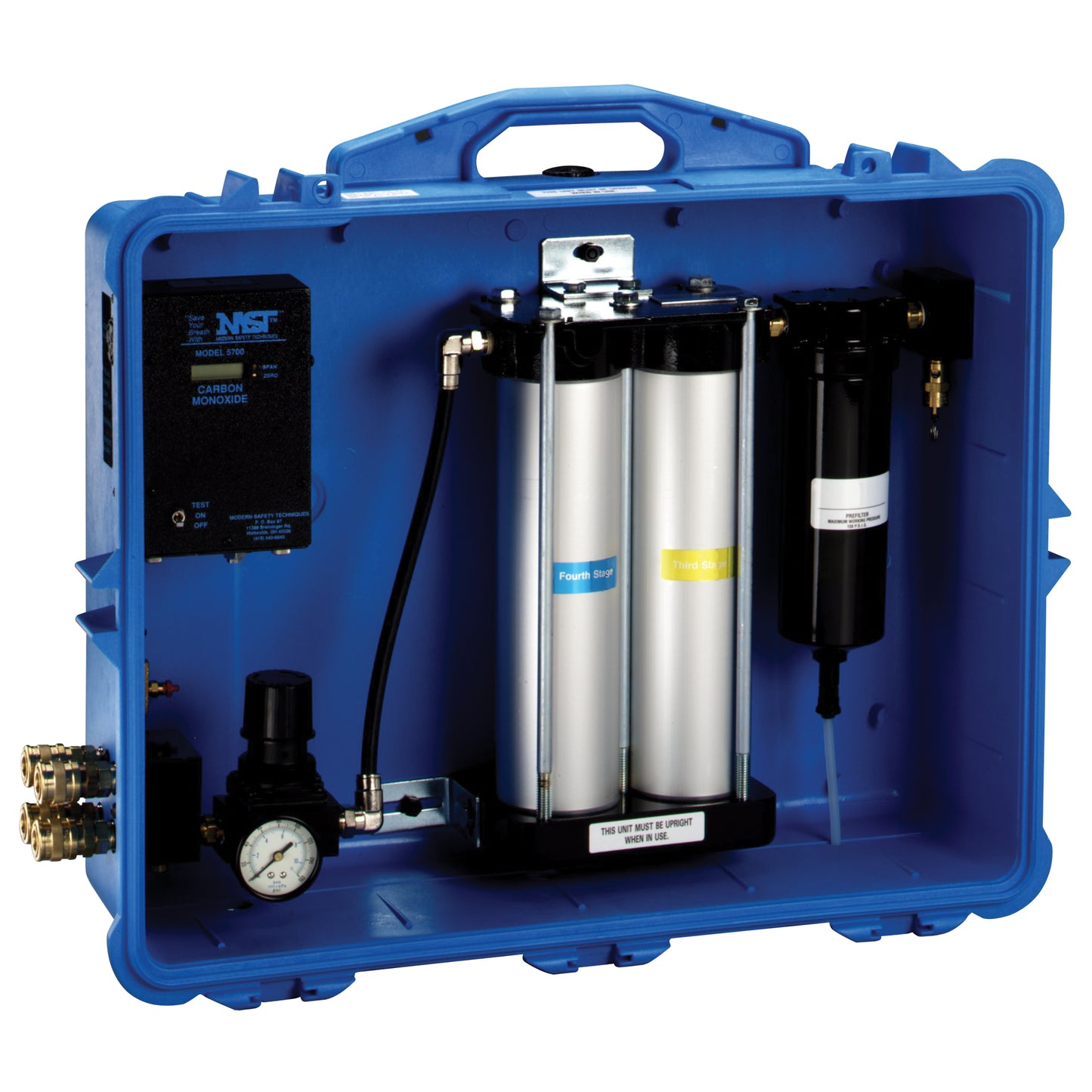 3M Portable Compressed Air Filter and Regulator Panels, 50 CFM Capacity