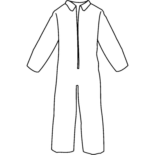 Lakeland Pyrolon® Plus 2 Disposable FR Coveralls, 4X-Large, Blue, FR Treated Fabric