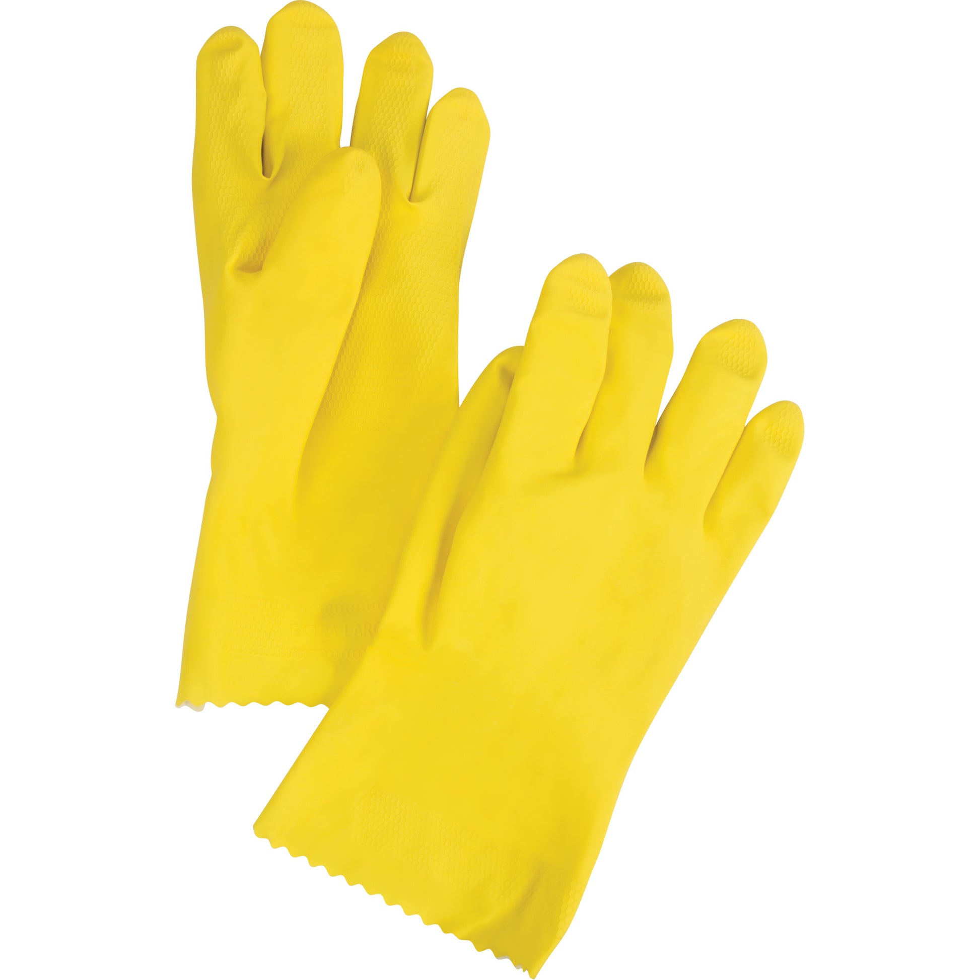 Superior Glove Works Ltd. ChemStop™ Gloves, Size Large/9, 12" L, Latex, Flock-Lined Inner Lining, 16-mil